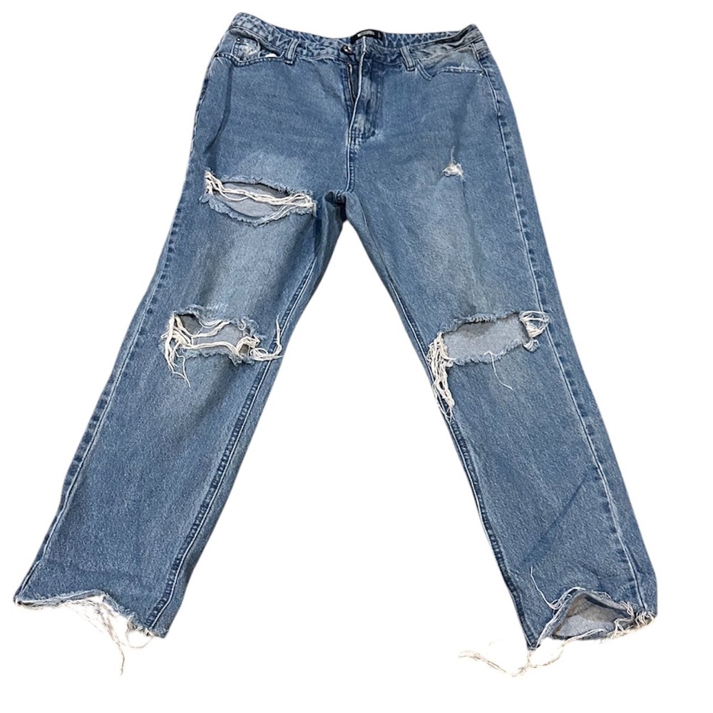 Misguided Medium Wash Jeans